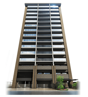 ライオンズ広島大手町　外観完成予想図