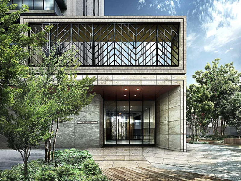 ファイル:レーベン大分桜坂 GARDEN FORT エントエランスアプローチ完成予想図.png