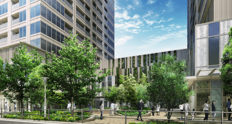 ファイル:SHIROKANE The SKY 商業ファサード完成予想CG 1.png