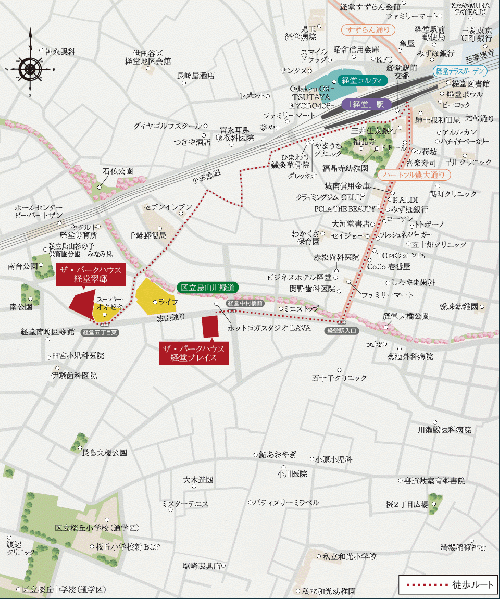 ファイル:ザ・パークハウス 経堂翠邸周辺施設.gif