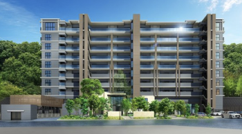 シエリア箕面船場　外観完成予想図（北西側）