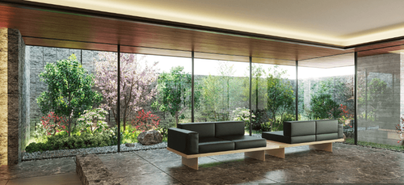 ファイル:ル・シェモア西草深 エントエランスホール完成予想図2.png