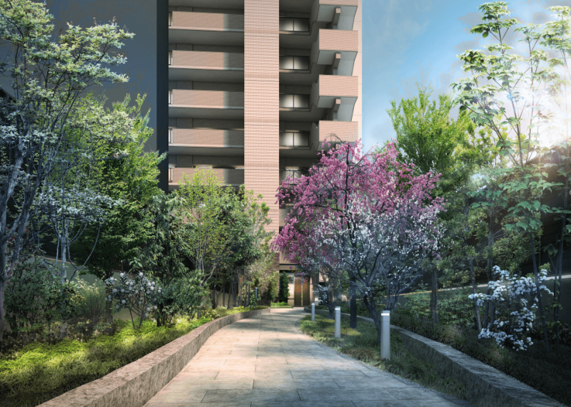 ファイル:アルファステイツ天神町 エントランスアプローチ完成予想図.png