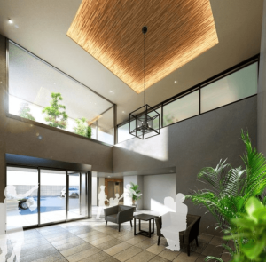 グランドパレス古市　サブエントランスホール完成予想図