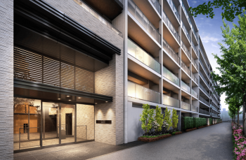 シティテラス横濱新杉田 エントランスアプローチ完成予想CG