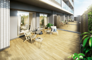 プレシス朝霞台ソルティエ　専用庭完成予想図（一部区画）