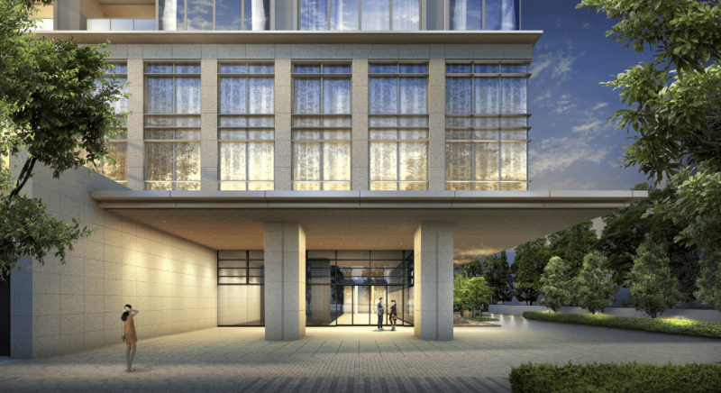 ファイル:SHIROKANE The SKY 東棟エントランス完成予想CG.png