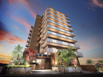 アルファステイツ筑紫野　外観・エントエランスアプローチ完成予想図