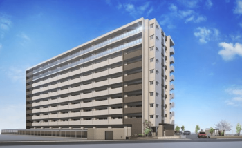 アルファスマート谷山緑地壱番館　外観完成予想図1