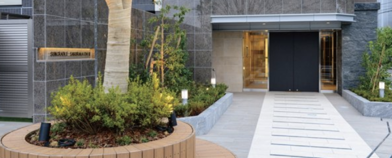 ファイル:サンクレイドル桜街道II エントランスアプローチ.png