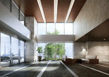 シティハウス鳥飼　エントランスホール完成予想図