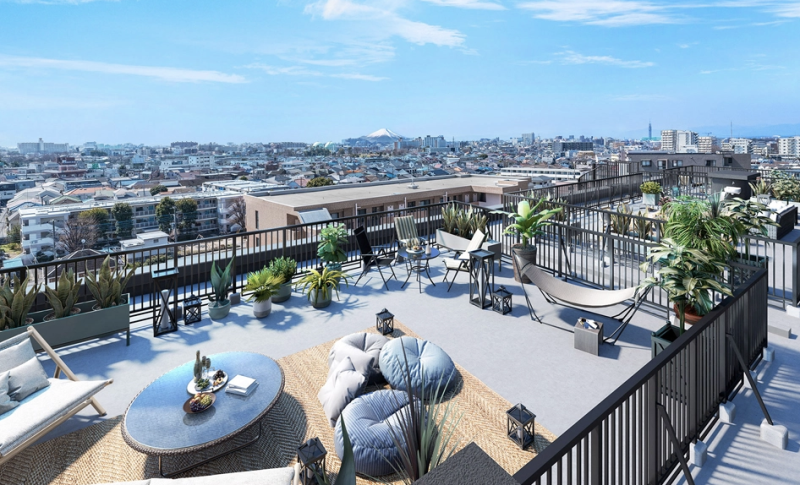 ファイル:ベルジュール東伏見ii オーナーズスカイテラス完成予想図.png