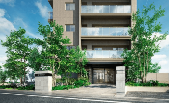 ルピアコート草加グリーンヴィラ　エントエランスアプローチ完成予想図