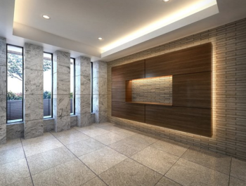 オープンレジデンシア千駄木　エントランスホール完成予想図