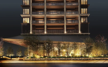 グランドメゾン梅田レジデンスタワー　エントエランスアプローチ完成予想図1