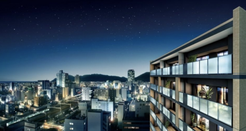 ファイル:サーパス葵日出町 外観完成予想（眺望写真）合成CG【13階相当から】.png