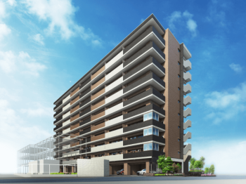 アルファスマート西条土与丸　外観完成予想図