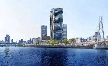 パークタワー大阪天満橋　外観完成予想図1