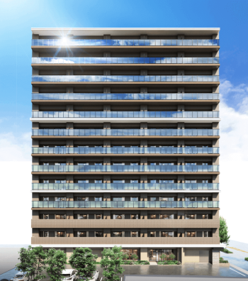 ルピアコート草加ルミナスヴィラ　外観完成予想図