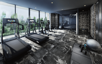 レーベン横手THE MID RESIDENCE　フィットネスルーム完成予想CG