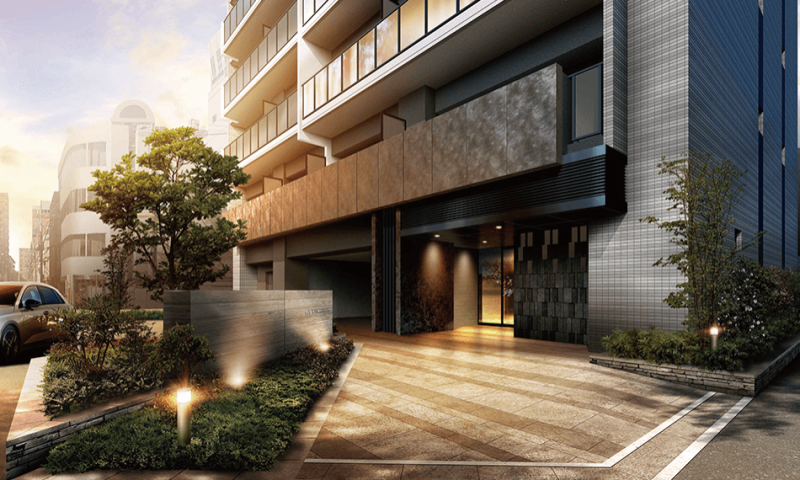 ファイル:アウラ京町堀 エントエランスアプローチ完成予想図2.png