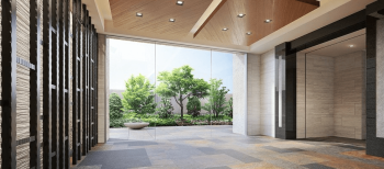 バンベール左京山　エントエランス　ホール完成予想図