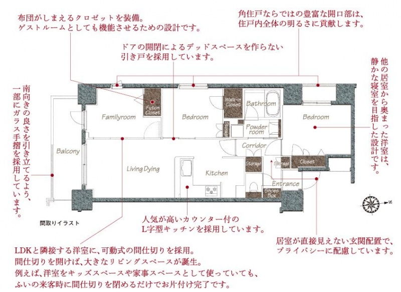 ファイル:ヴェルディーク八王子横山町70.70m2 3LDK.JPG