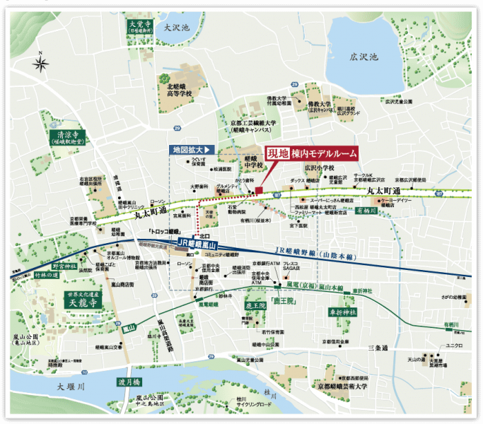 ファイル:現地案内図 嵯峨161119.png