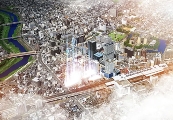 （仮称）福井駅前南通り再開発プロジェクト　周辺写真CG合成