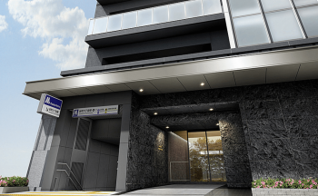 ローレルアイ谷町六丁目　エントランスアプローチ完成予想CG