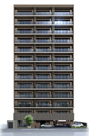 サーパス緑井ミッドフォート　外観完成予想図