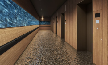 パークタワー西新宿　1階エレベーターホール完成予想図