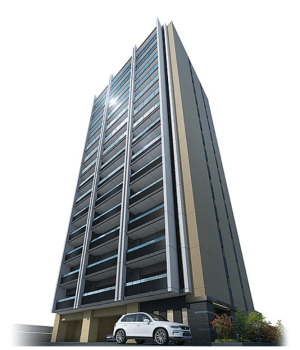 ポレスター大淀河畔　外観完成予想図