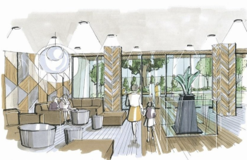 （仮称）MMプロジェクト　ミドリテラス（共用棟）完成予想イラスト