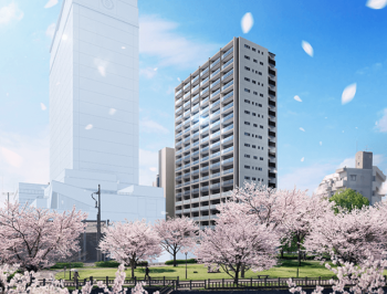 ザ・パークテラス 高麗タワー　外観完成予想図1