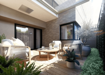 シエリアシティ明石大久保　テラス・専用庭完成予想図（一部区画）