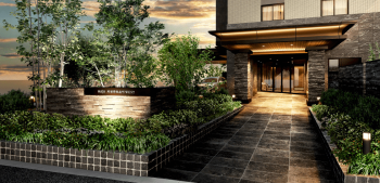 プレシス阿倍野阪南町ウエスト　エントエランスアプローチ完成予想図