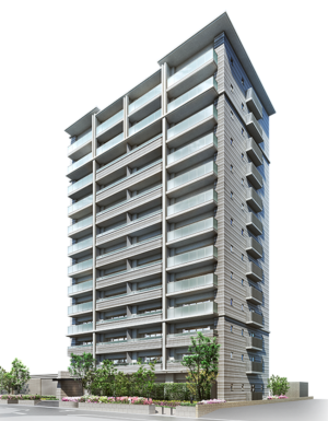 ローレルコート上野芝町四丁　外観完成予想CG