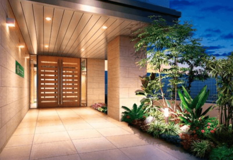 ファイル:ベアーズコート桑江パークテラス エントエランスアプローチ完成予想図.png