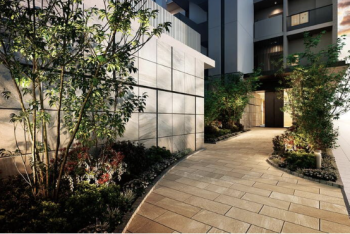 アルファグランデ越谷レイクタウン　エントエランスアプローチ完成予想図