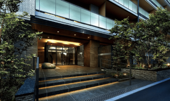 エクセレントシティ横浜桜木町プロジェクト　エントエランスアプローチ完成予想図