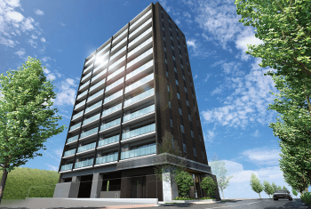 クレアホームズ宇都宮城址公園　外観完成予想図