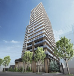 シティタワー札幌ザ・レジデンス　外観完成予想図