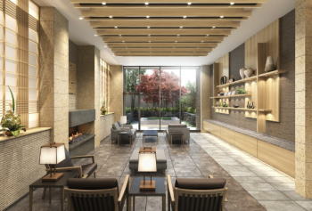 デュオヒルズ盛岡中ノ橋ザ・レジデンス　エントエランスホール完成予想図