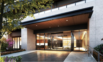 プレサンス ロジェ 博多STATION NORTH　エントエランスアプローチ完成予想図