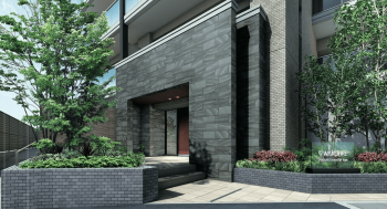 ワコーレ東灘・駅前2分プロジェクト　エントエランスアプローチ完成予想図