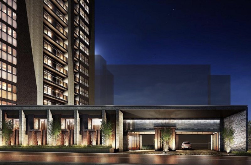 ファイル:レーベン山形十日町THE MID TOWER エントランスアプローチ完成予想図.png