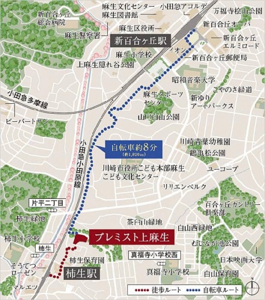 ファイル:現地案内図 上麻生161104.jpg