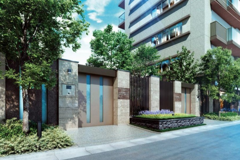 ファイル:クレヴィア南千住 RIVER SIDE TWIN ツインゲート完成予想CG.png