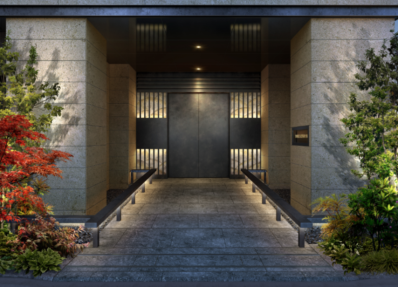 ファイル:ドゥアージュ コラッド 松濤 エントランス完成予想CG.png